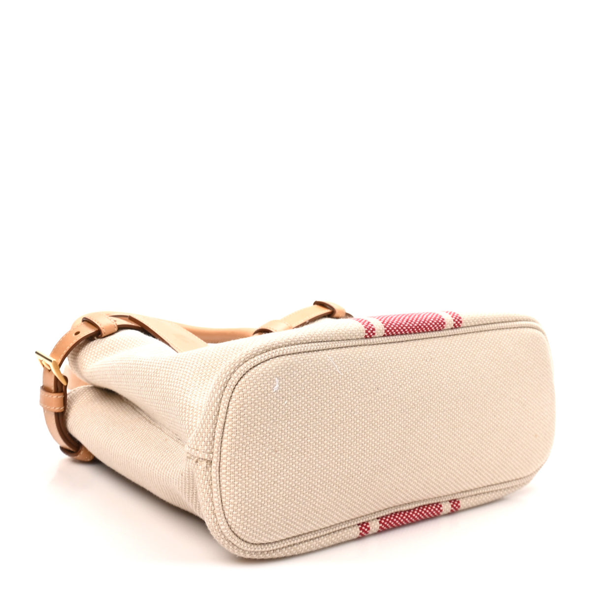 Canapa Vitello Small Buckle Bag Tan Red