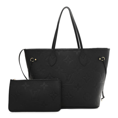 Louis Vuitton Empreinte Monogram Giant Neverfull MM Black 1 of 10