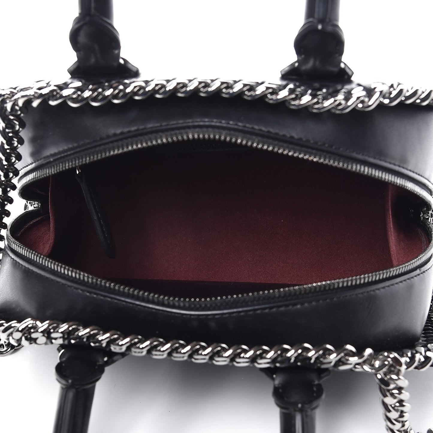 Eco Alter Nappa Mini Falabella Box Top Handle Bag Black
