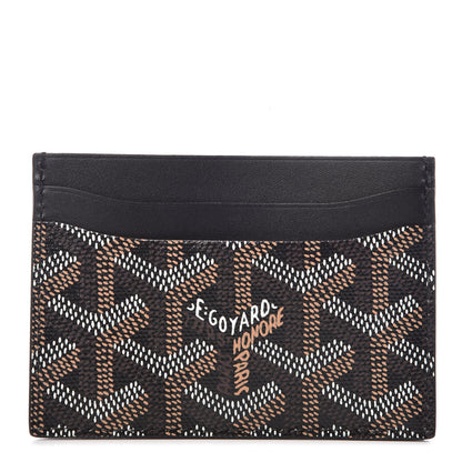 Goyard Goyardine Saint Sulpice Card Holder Black 1 of 9
