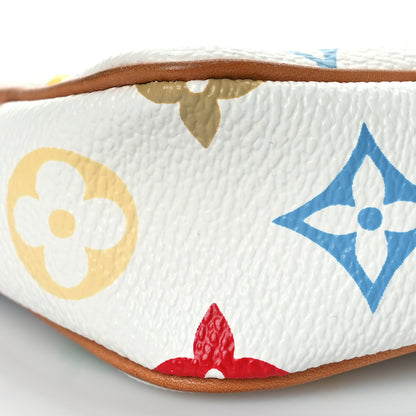 Louis Vuitton Monogram Multicolor Pochette Accessories White 8 of 9