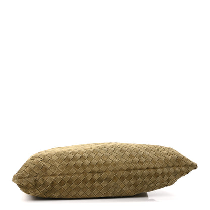Bottega Veneta Suede Intrecciato Large Hop Mud 3 of 9