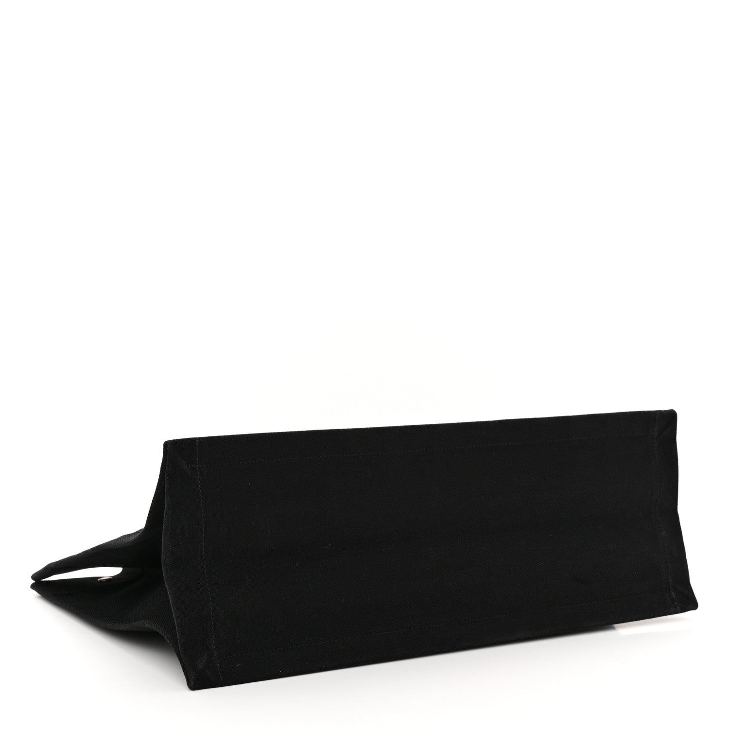 Saint Laurent Linen Calfskin Rive Gauche Tote Black 4 of 12