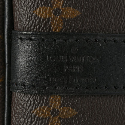 Louis Vuitton Monogram Macassar Keepall Bandouliere 55 5 of 9