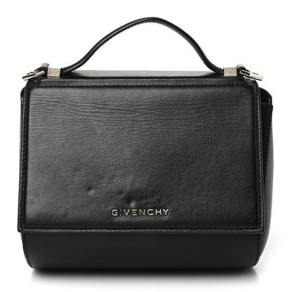 Givenchy Calfskin Mini Pandora Box Chain Crossbody Bag Black 1 of 9