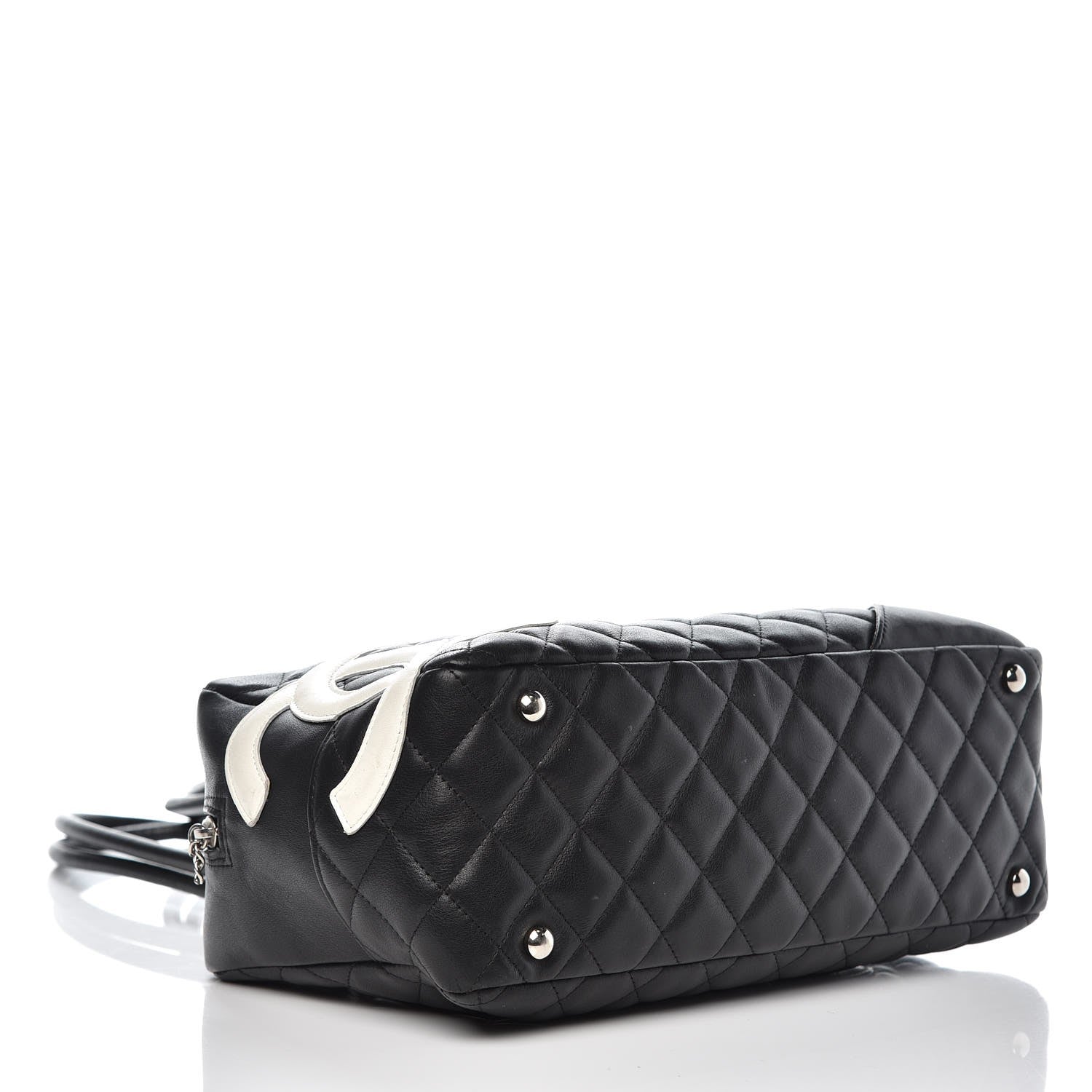 Chanel Calfskin Quilted Large Cambon Bowler Black 4 of 17