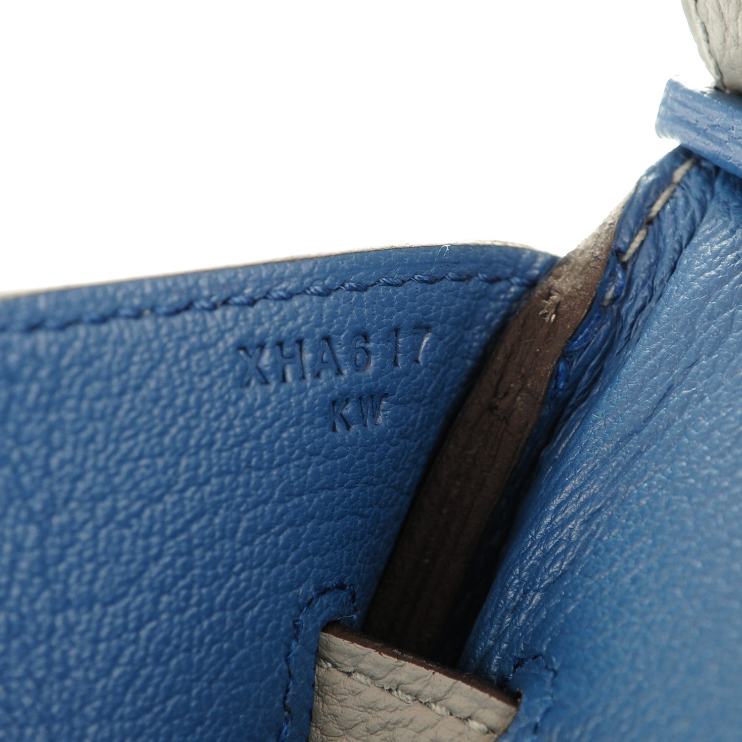 Hermes Togo Birkin 35 Gris Mouette Bleu Agate 11 of 24
