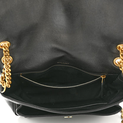 Saint Laurent Lambskin Matelasse Monogram Medium Niki Chain Satchel Black 5 of 10