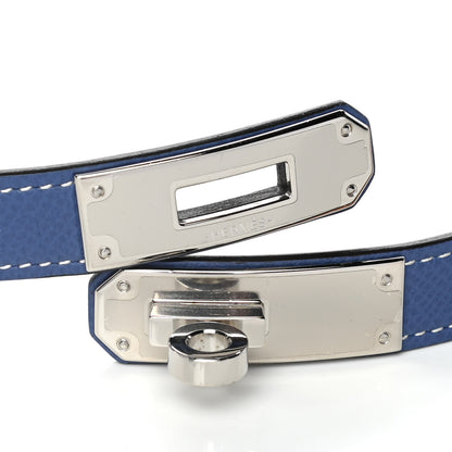 Hermes Epsom Kelly Belt Bleu Brighton 4 of 5