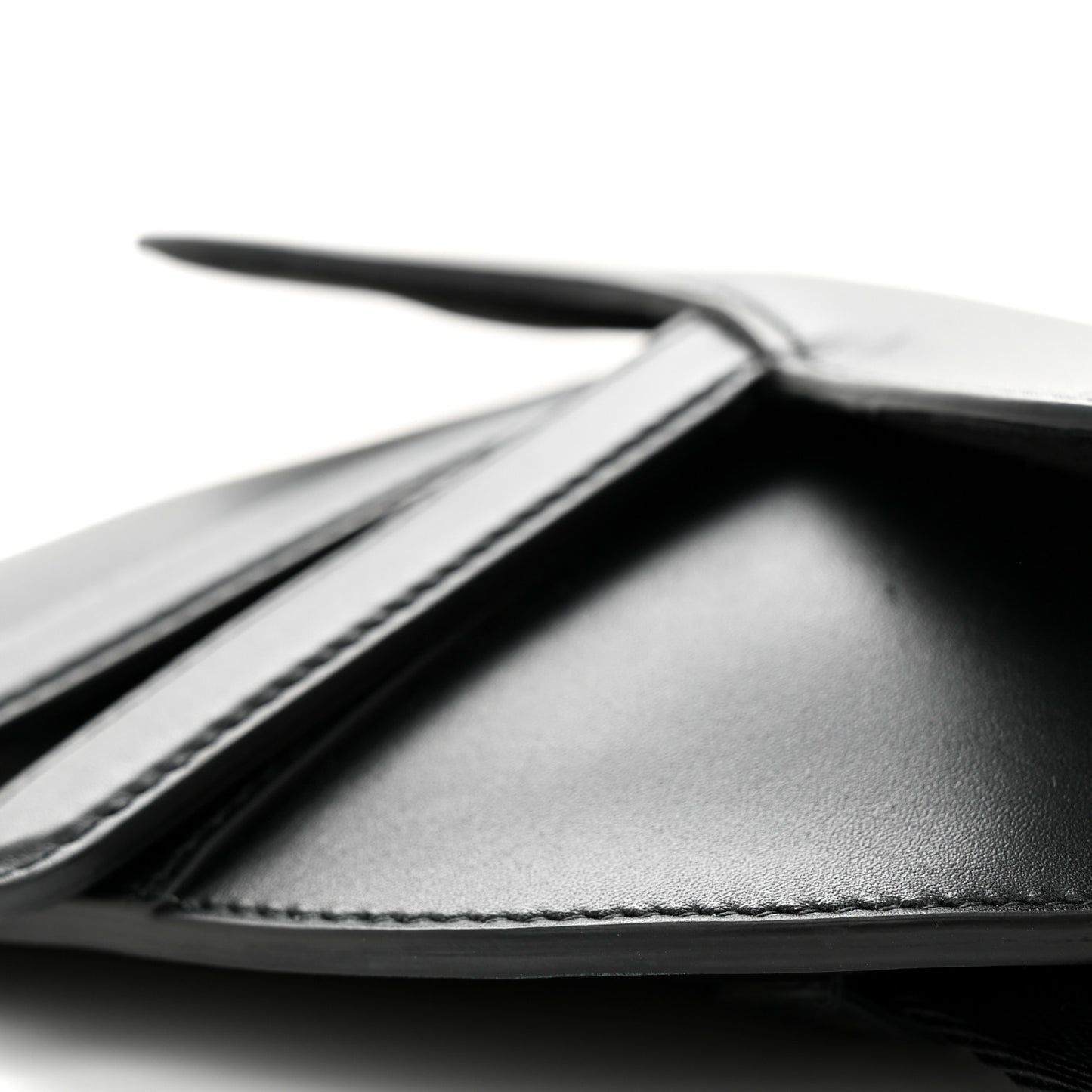 Calfskin Saddle Belt Bag Black