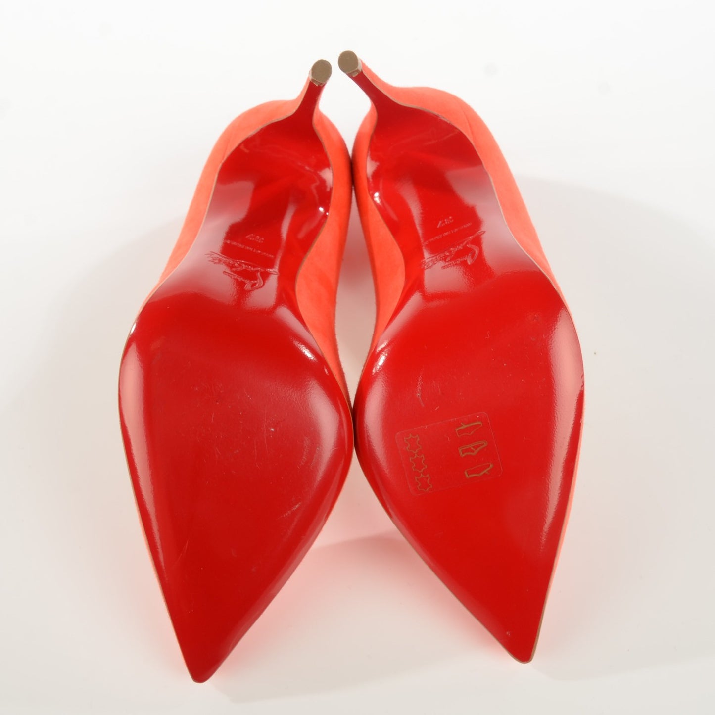 Suede Pigalle Follies 100 Pumps 37 Papaye