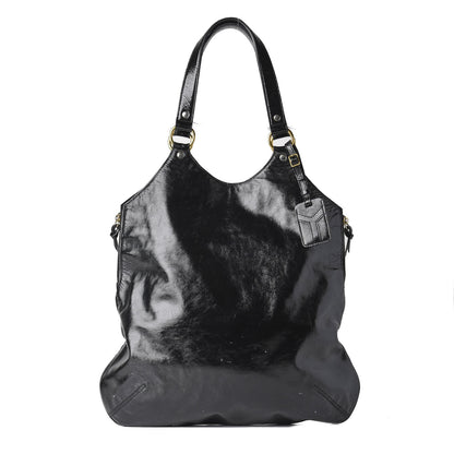 Saint Laurent Patent Tribute Tote Black 1 of 11