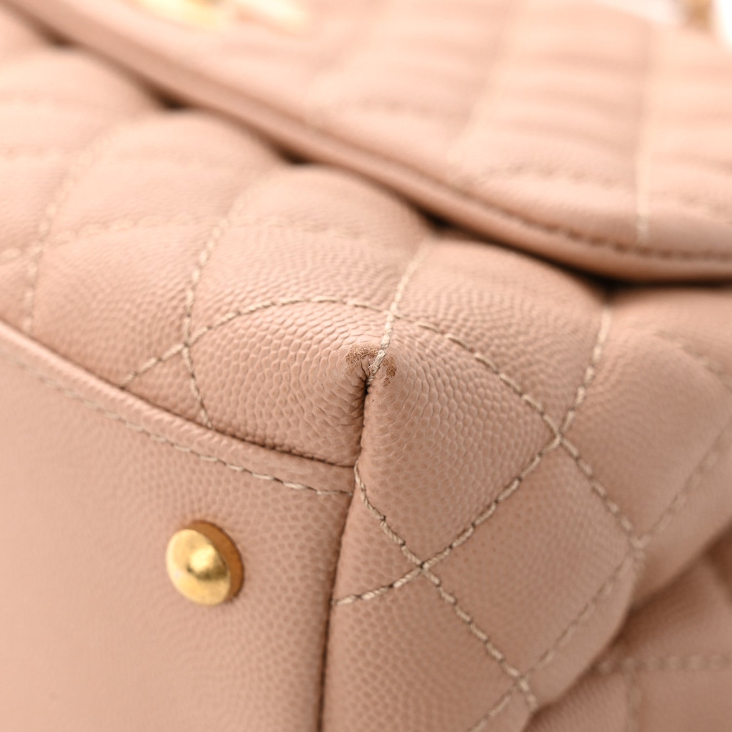 Chanel Caviar Quilted Small Coco Handle Flap Light Pink 10 of 14