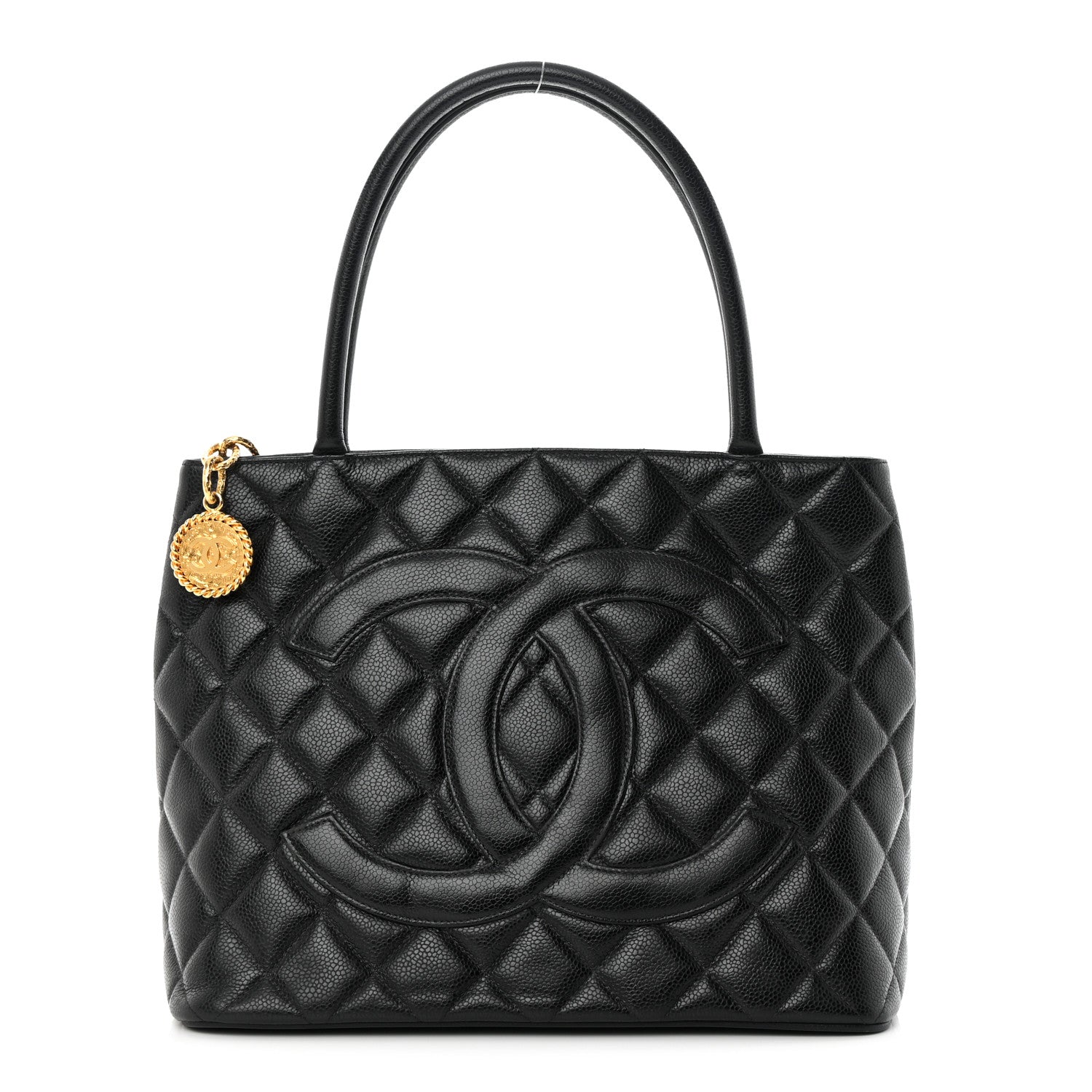 Chanel Caviar Quilted Medallion Tote Black 1 of 15