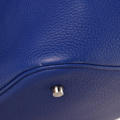 Hermes Taurillon Clemence Picotin Lock TGM Bleu Electrique 14 of 14