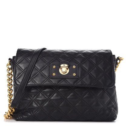 Marc Jacobs Lambskin Quilted The Large Single Flap Black 1 of 6