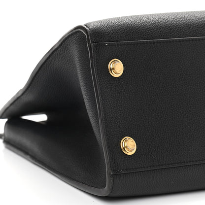 Louis Vuitton Taurillon City Steamer MM Black 9 of 11