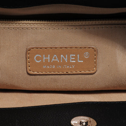 Chanel Caviar Expandable Zip Shoulder Bag Black 6 of 7