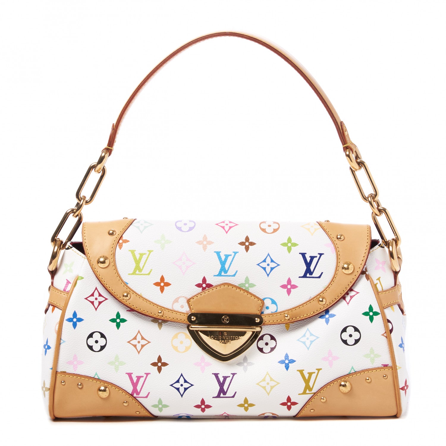 Louis Vuitton Monogram Multicolor Beverly MM White 1 of 8