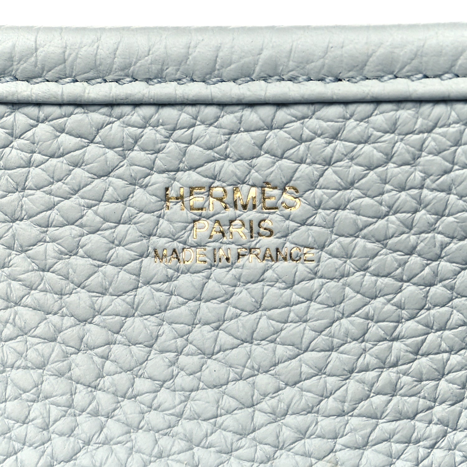 Hermes Taurillon Clemence Evelyne III GM Bleu Pale 5 of 10
