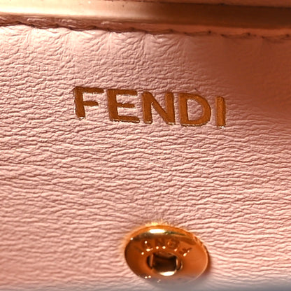 Fendi Vitello King Luxor Shiny Nappa Medium Peekaboo I SEE U East West Satchel Brandy Light Rose 6 of 12