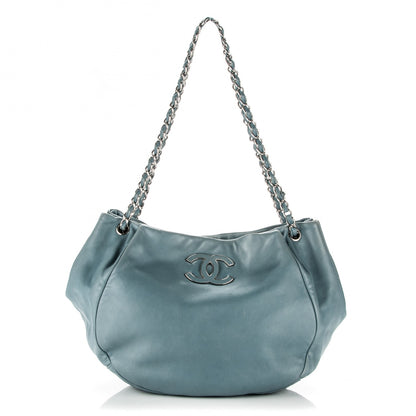 Chanel Lambskin Sensual Hobo Blue 1 of 10