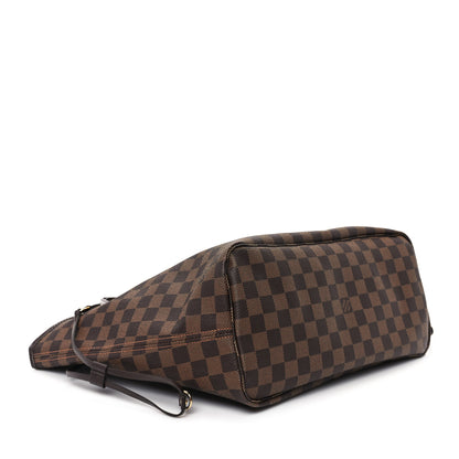 Louis Vuitton Damier Ebene Neo Neverfull MM Rose Ballerine 4 of 11