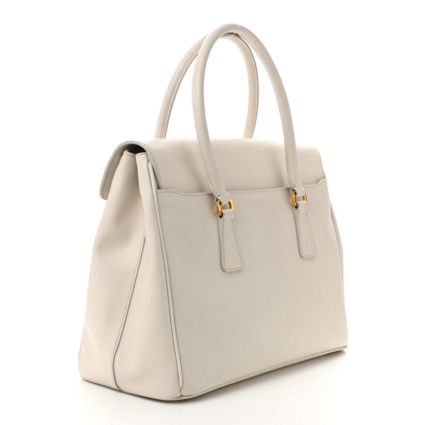 Saffiano Lux Pattina Tote Talco