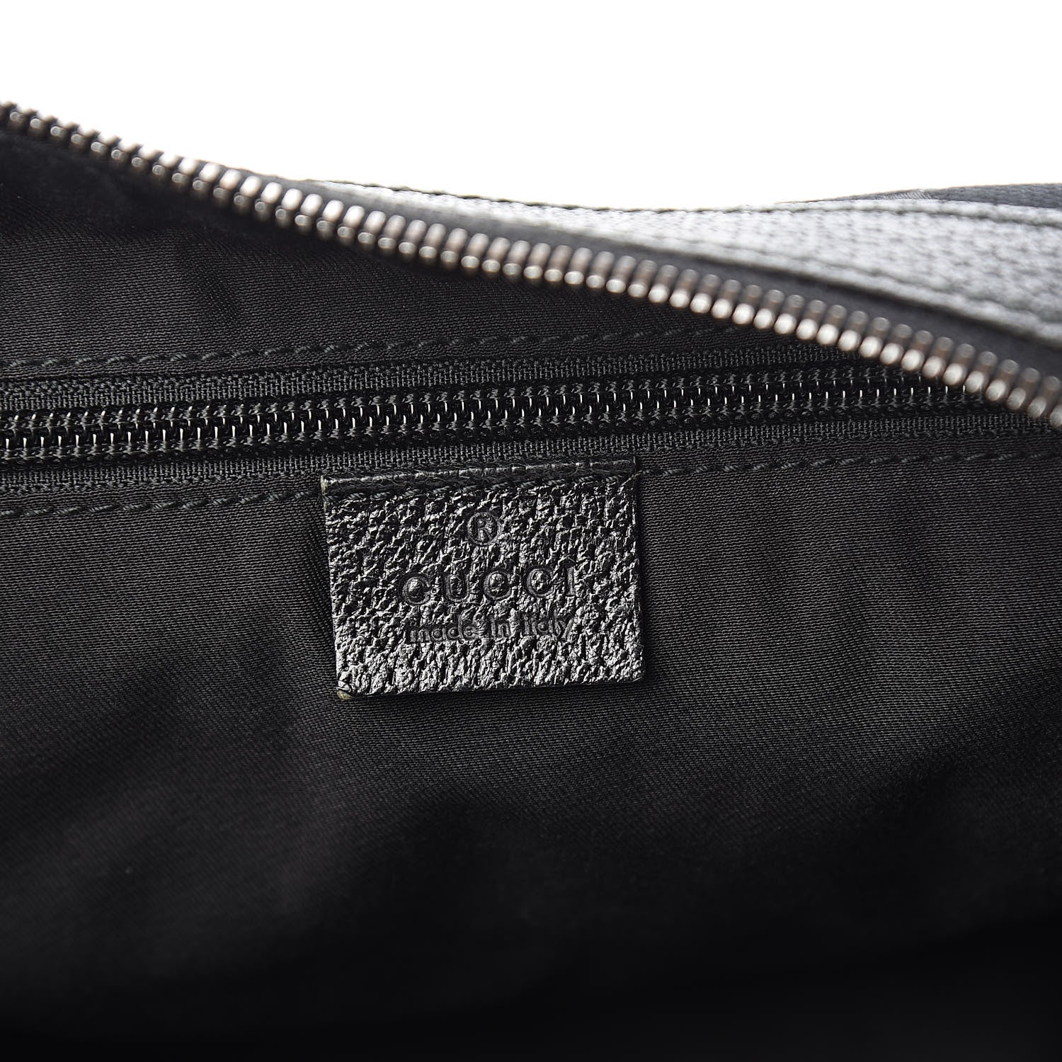 Gucci Monogram Web Medium Half Moon Hobo Black 6 of 13