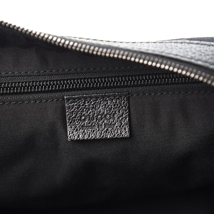 Gucci Monogram Web Medium Half Moon Hobo Black 6 of 13