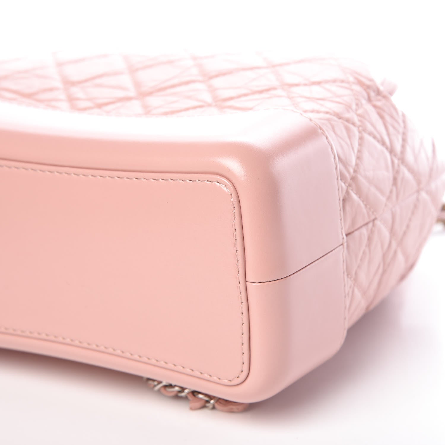 Chanel Aged Calfskin Quilted Gabrielle Backpack Light Pink 9 of 10