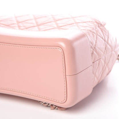 Chanel Aged Calfskin Quilted Gabrielle Backpack Light Pink 9 of 10