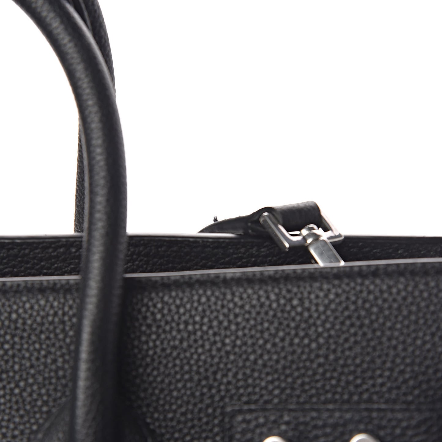 Grained Calfskin Small Supple Sac De Jour Black