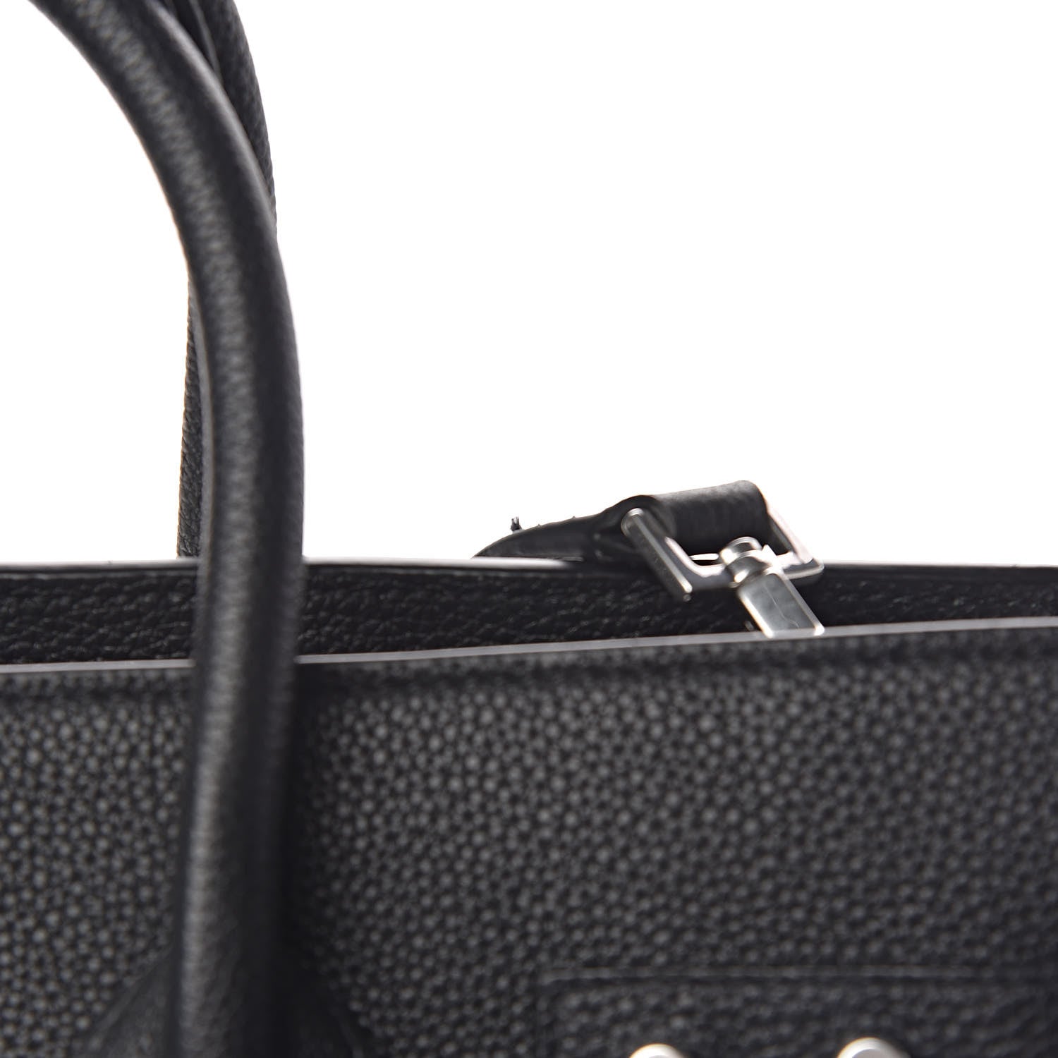 Saint Laurent Grained Calfskin Small Supple Sac De Jour Black 9 of 11
