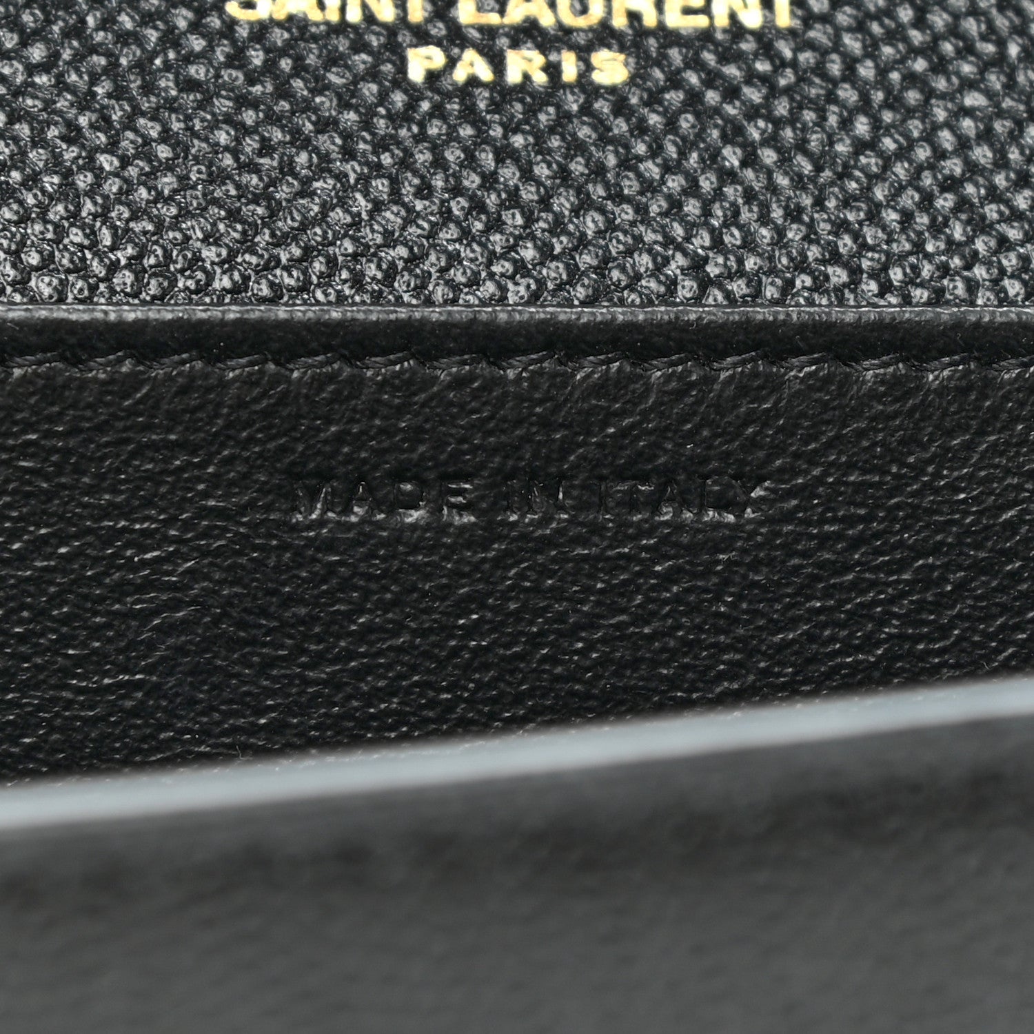 Saint Laurent Grain De Poudre Uptown Chain Wallet Black 6 of 7