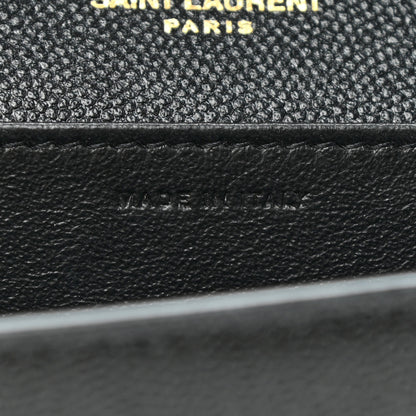 Saint Laurent Grain De Poudre Uptown Chain Wallet Black 6 of 7