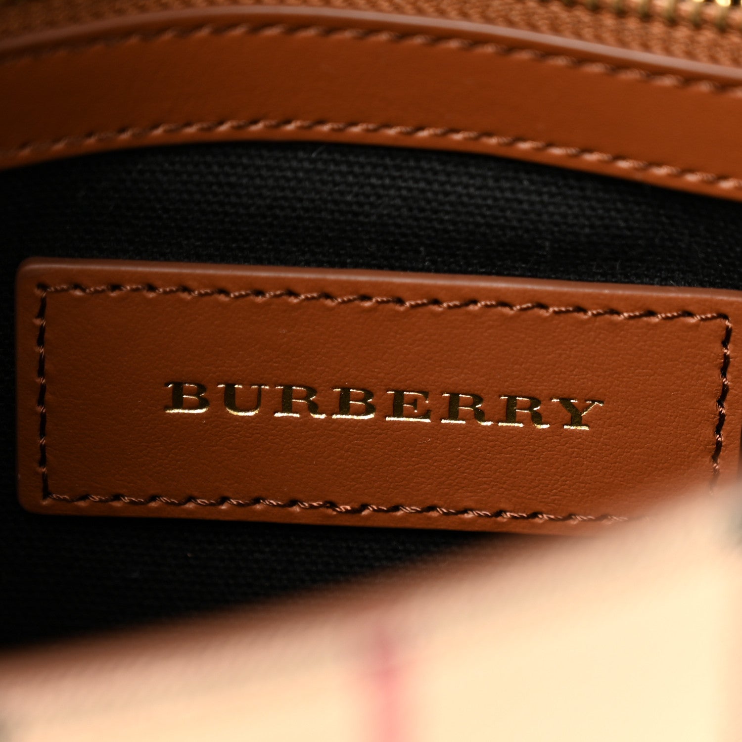 Burberry Haymarket Check Small Loxley Crossbody Bright Toffee 6 of 13