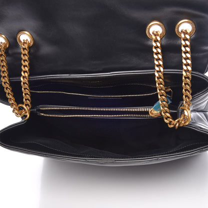 Saint Laurent Calfskin Y Quilted Monogram Medium Loulou Chain Satchel Black 5 of 7
