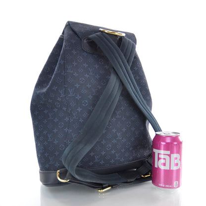 Louis Vuitton Mini Monogram Montsouris GM Backpack Blue 3 of 7