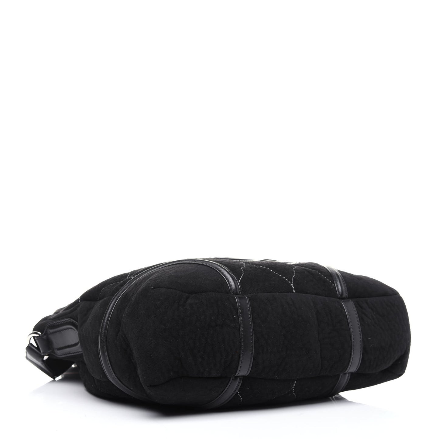 Microsuede Quilted Rodeo Drive Hobo Black