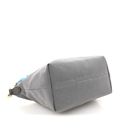 Miu Miu Canvas Gabardine Pouch Alluminio Celeste 4 of 10