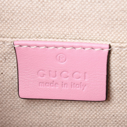 Gucci Moon Calfskin Web Medium Dionysus Bamboo Top Handle Bag Sugar Pink Blue Agata Hibiscus Red 9 of 10