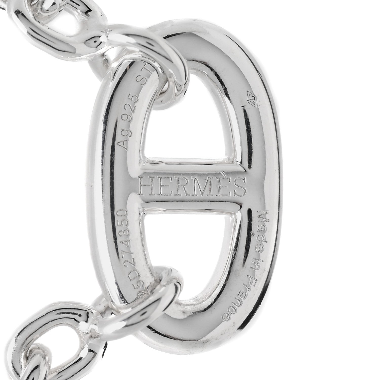 Hermes Sterling Silver Farandole Bracelet ST 3 of 4
