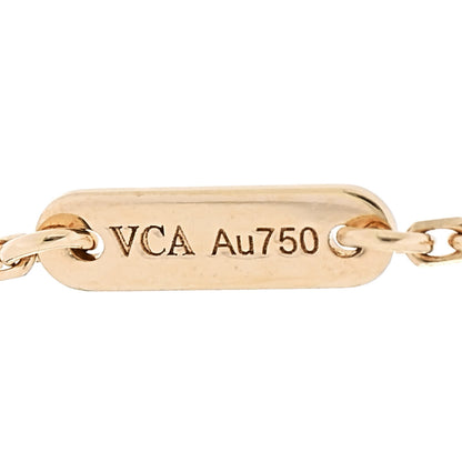 Van Cleef & Arpels 18K Yellow Gold Mother of Pearl Sweet Alhambra Butterfly Bracelet 4 of 6