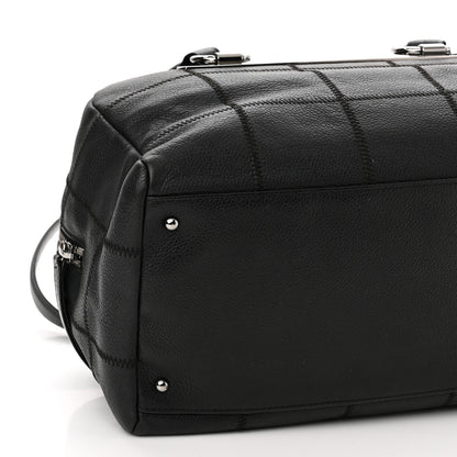 Chanel Caviar Square Stitched Bowler Black 8 of 9