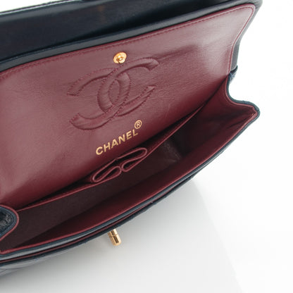 Chanel Lambskin Quilted Small Double Flap Navy 5 of 8