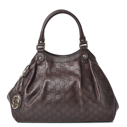 Gucci Guccissima Medium Sukey Tote Chocolate 1 of 7
