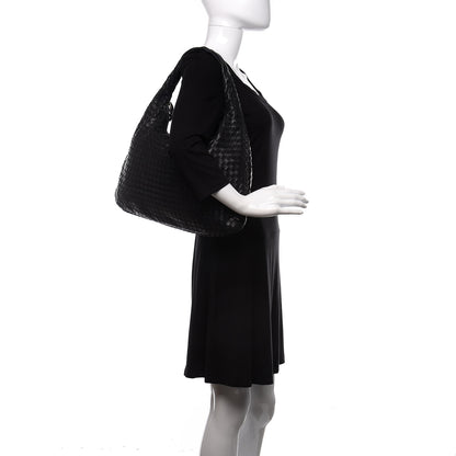 Bottega Veneta Nappa Intrecciato Veneta Hobo Black 2 of 14