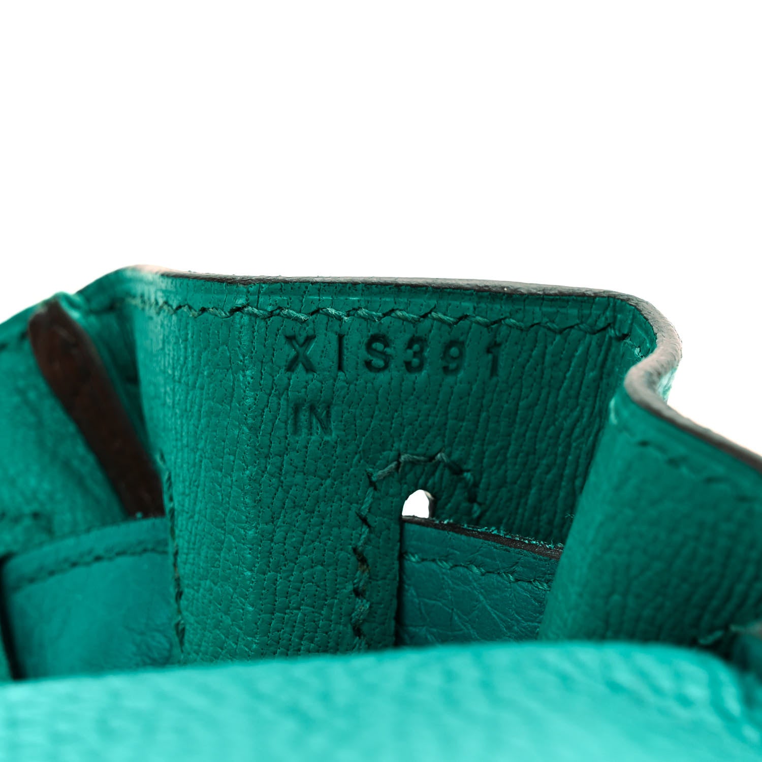 Hermes Taurillon Clemence Kelly Retourne 28 Turquoise 7 of 18