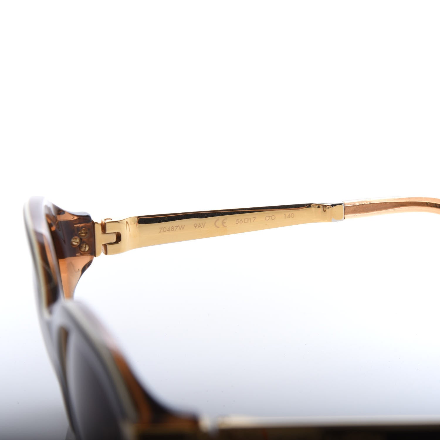 Louis Vuitton Petit Soupcon Cat Eye Sunglasses Z0487W Brown 6 of 8